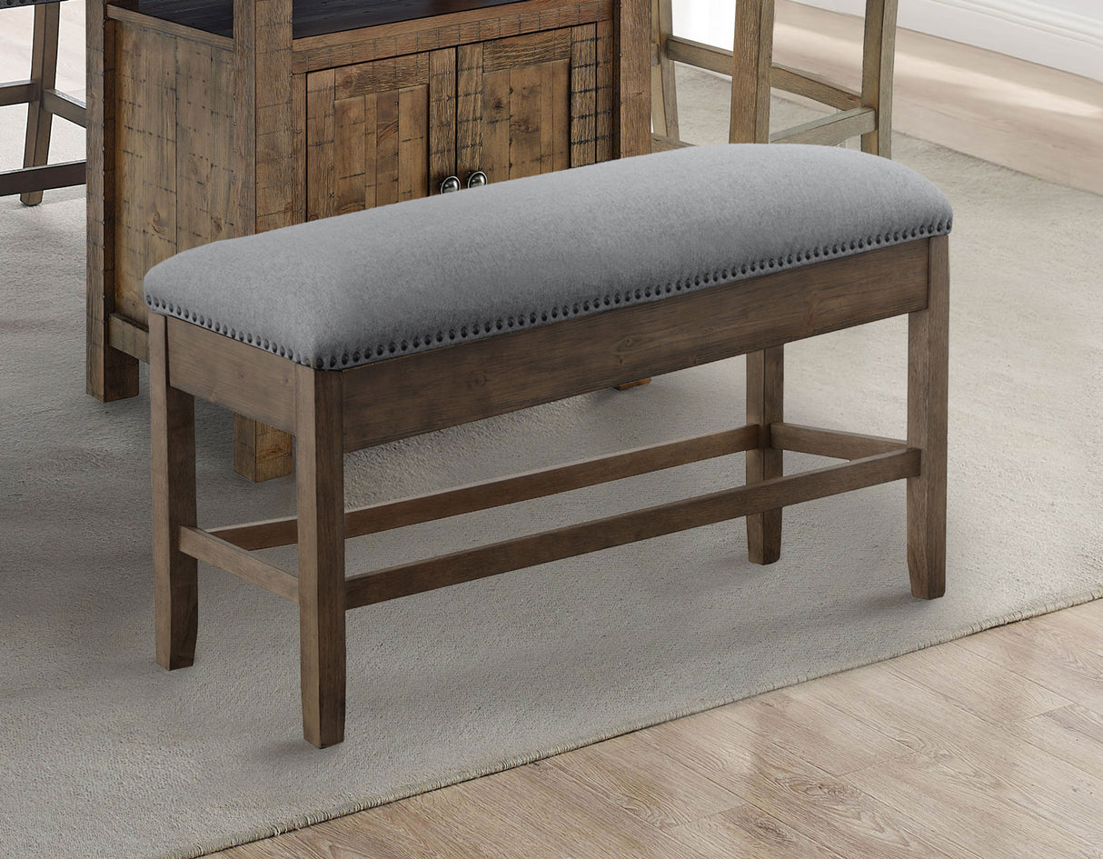 Grayson 6-Piece Marble Top Counter Storage Dining Set from Steve Silver - Luna Furniture