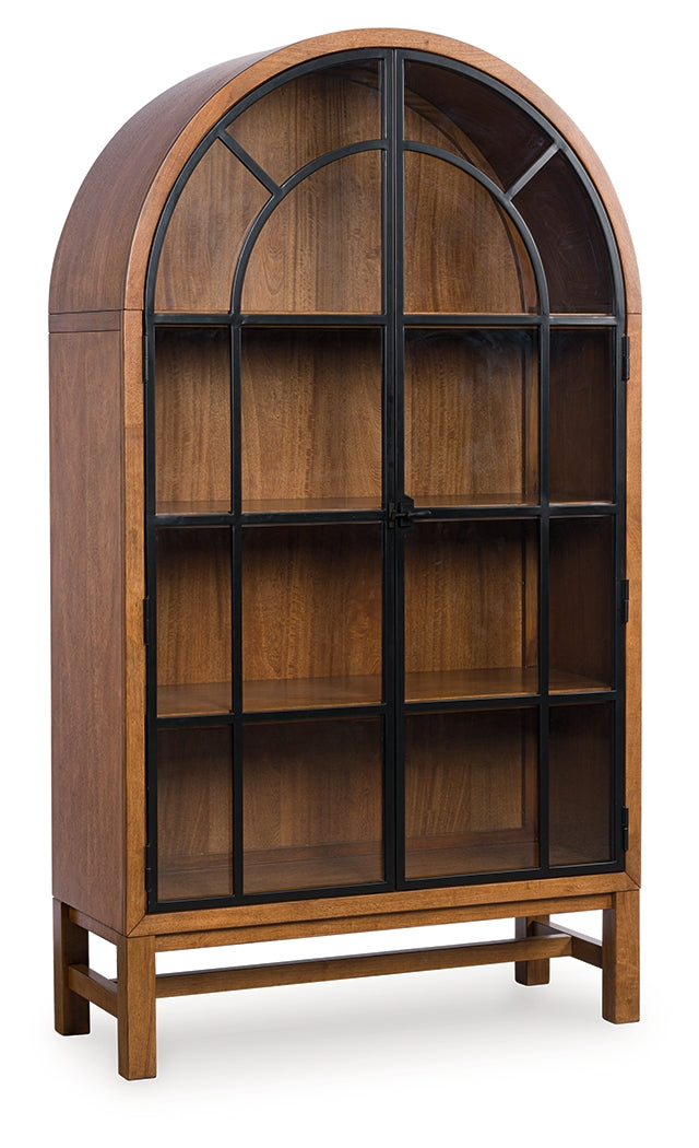 Greddinton Brown/Black Display Cabinet from Ashley - Luna Furniture
