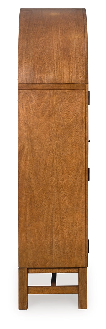 Greddinton Brown/Black Display Cabinet from Ashley - Luna Furniture