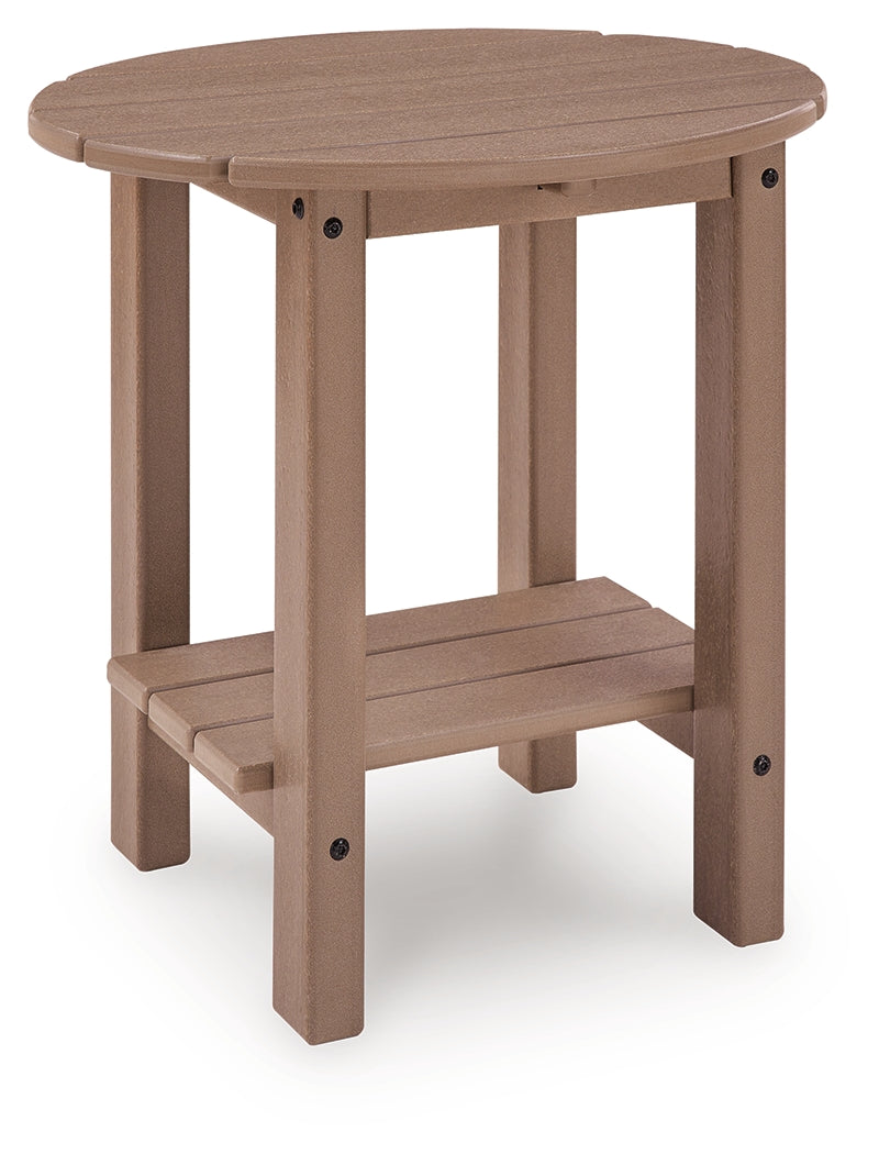 Grover Beach Driftwood Outdoor End Table from Ashley - Luna Furniture