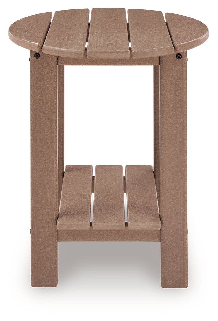 Grover Beach Driftwood Outdoor End Table from Ashley - Luna Furniture
