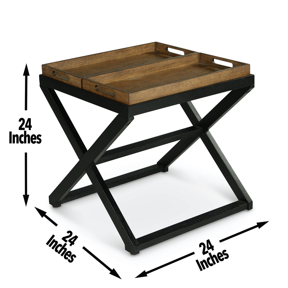 Topeka Brown 3-Piece Occasional Table Set (Cocktail & 2 End Tables) from Steve Silver - Luna Furniture