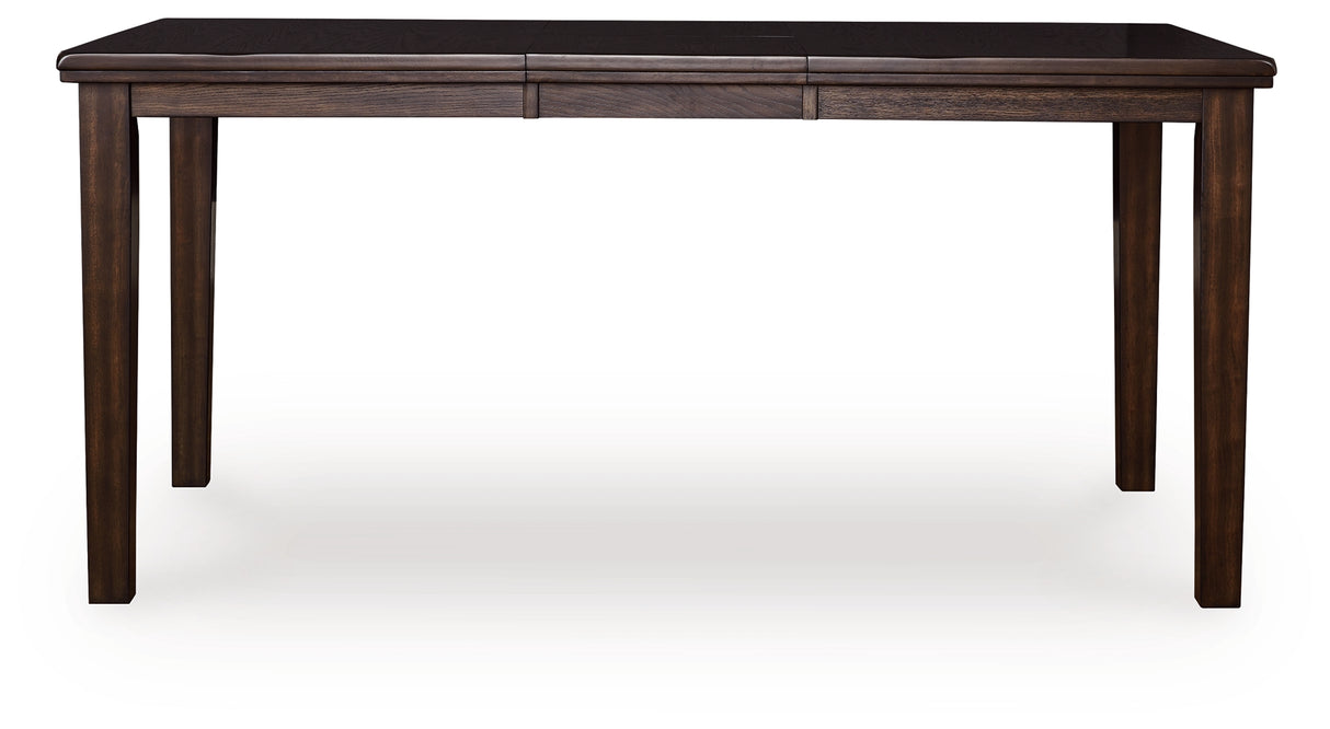 Haddigan Dark Brown Counter Height Dining Extension Table from Ashley - Luna Furniture