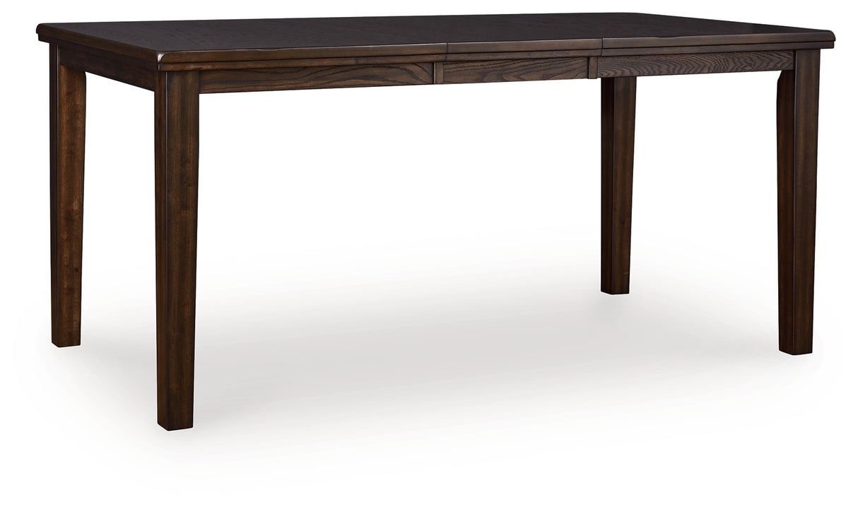 Haddigan Dark Brown Counter Height Dining Extension Table from Ashley - Luna Furniture