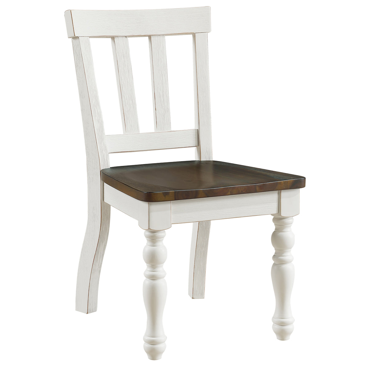 Joanna Mocha/Ivory Solid Wood Kids Dining Side Chair, Set of 2 from Steve Silver - Luna Furniture