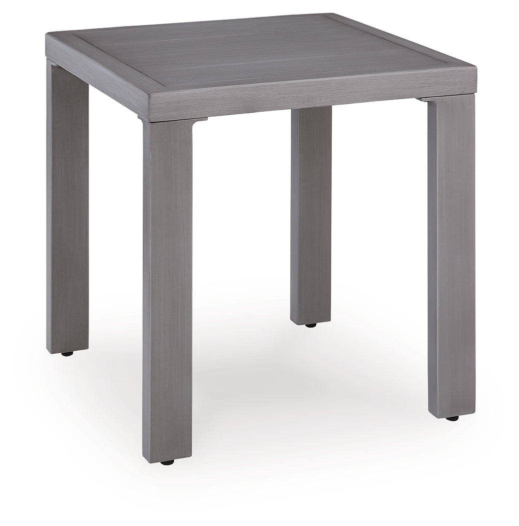Half Moon Beach Gray Outdoor End Table from Ashley - Luna Furniture