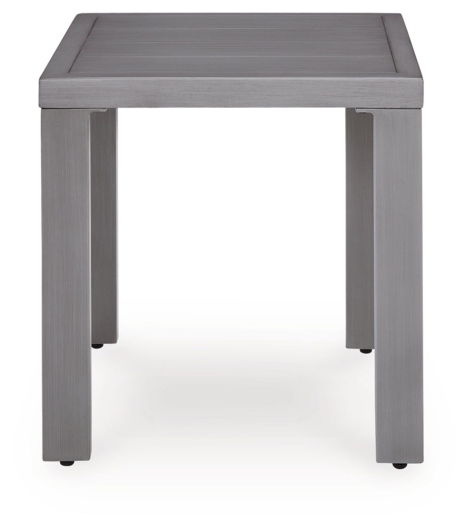 Half Moon Beach Gray Outdoor End Table from Ashley - Luna Furniture