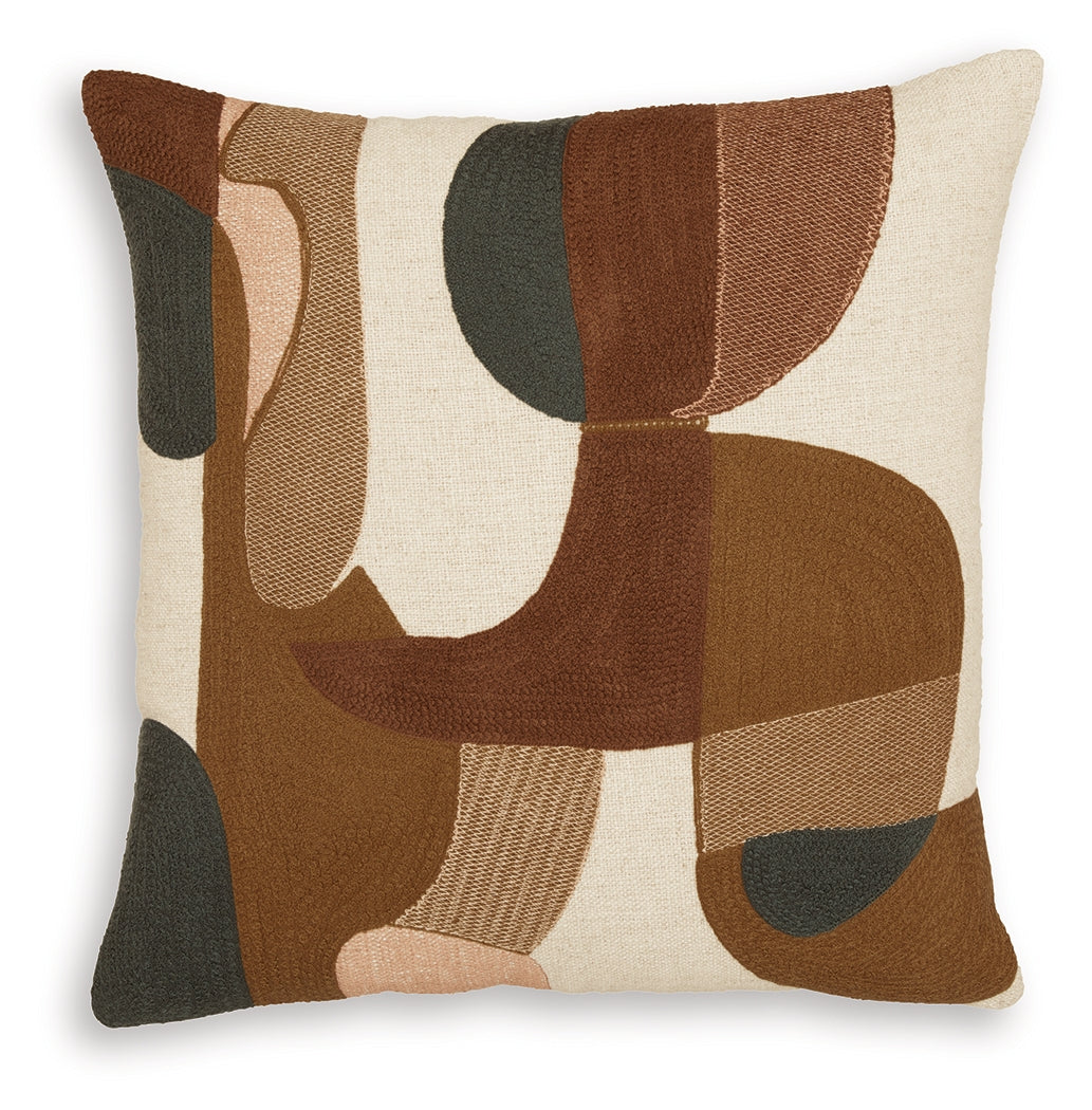 Hallam Sienna/Gold/Charcoal Pillow (Set of 4) from Ashley Furniture - Luna Furniture