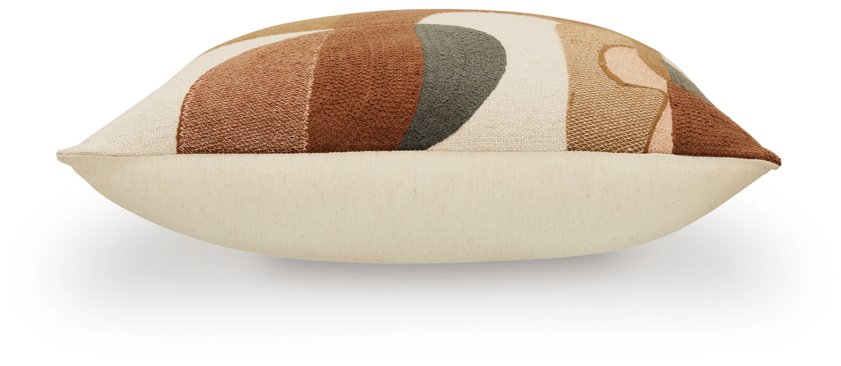 Hallam Sienna/Gold/Charcoal Pillow (Set of 4) from Ashley Furniture - Luna Furniture