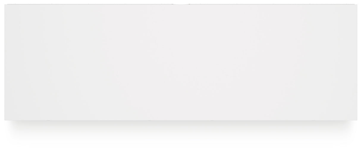 Hallityn Full Panel Headboard with Dresser and 2 Nightstands in White from Ashley - Luna Furniture