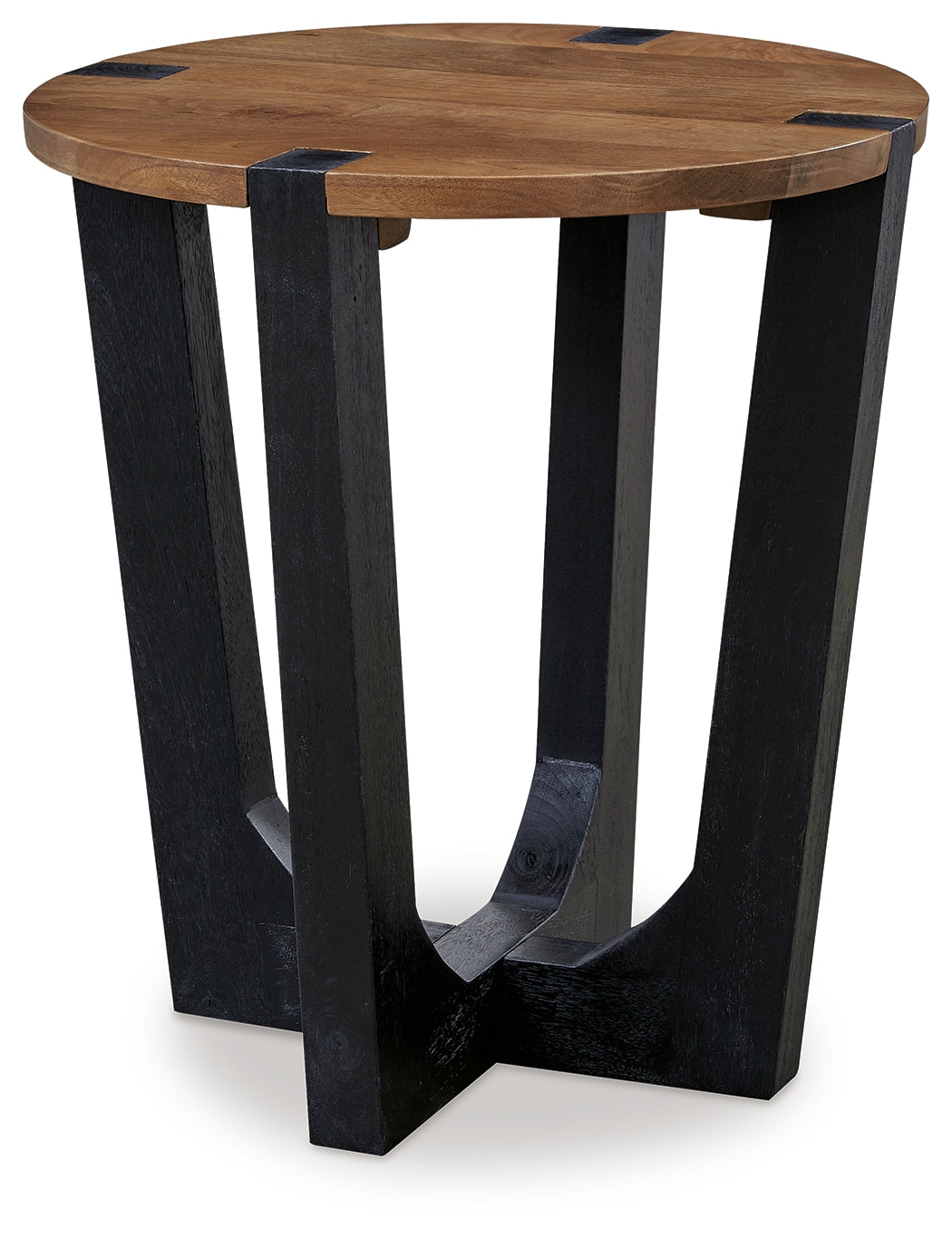 Hanneforth Coffee Table with 1 End Table in Brown/Black from Ashley - Luna Furniture