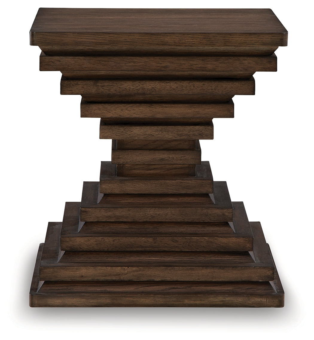 Hannodream Warm Brown End Table from Ashley - Luna Furniture
