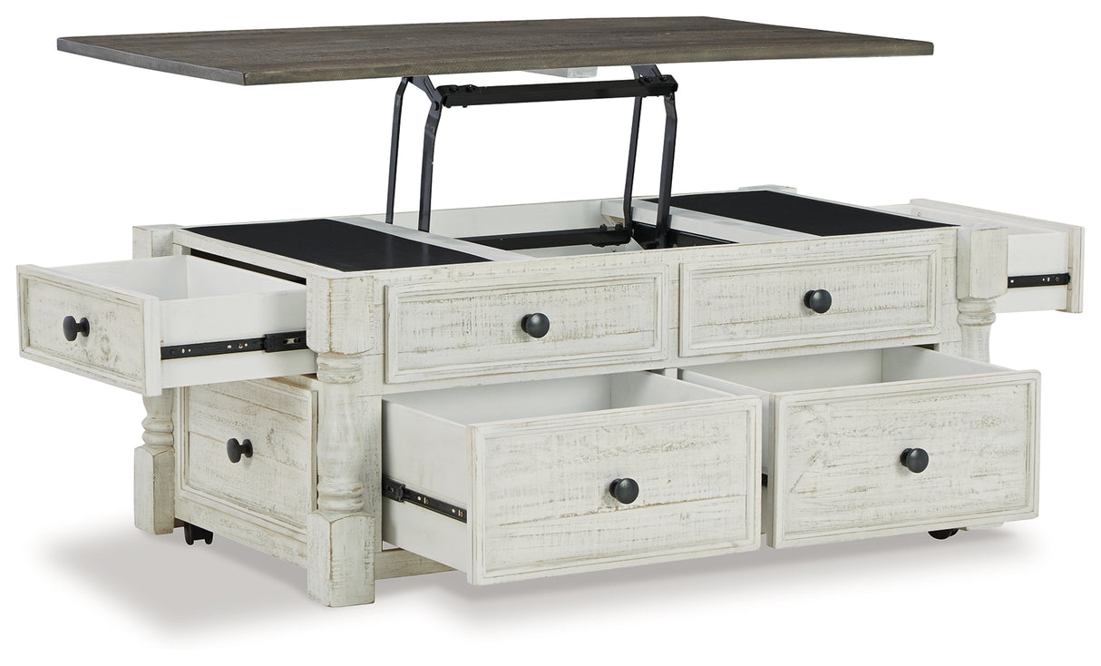Havalance White/Gray Coffee Table with 2 End Tables from Ashley - Luna Furniture