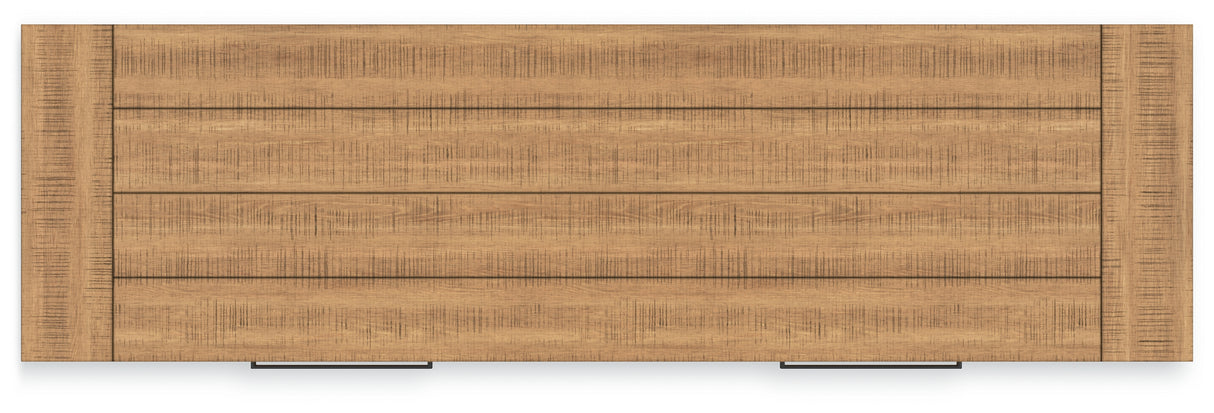 Havonplane Counter Height Dining Table and 10 Barstools and Storage in Brown from Ashley Furniture - Luna Furniture