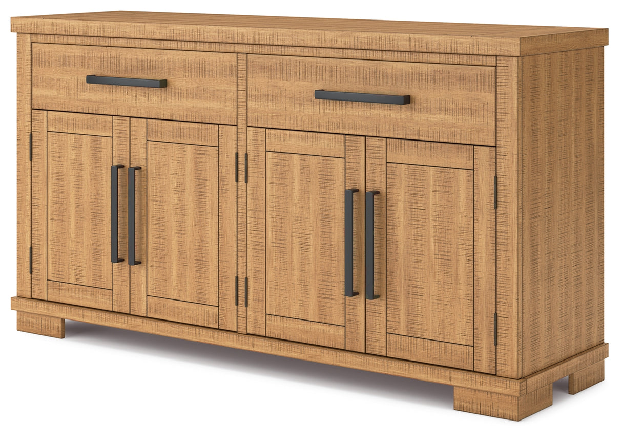 Havonplane Counter Height Dining Table and 4 Barstools and Bench with Storage in Brown from Ashley - Luna Furniture