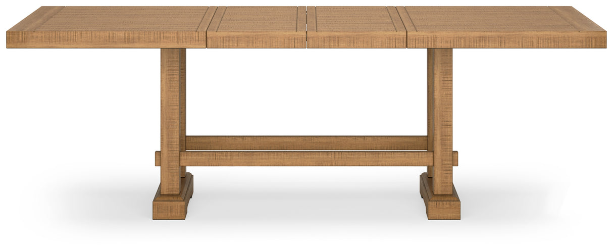 Havonplane Counter Height Dining Table and 4 Barstools with Storage in Brown from Ashley - Luna Furniture