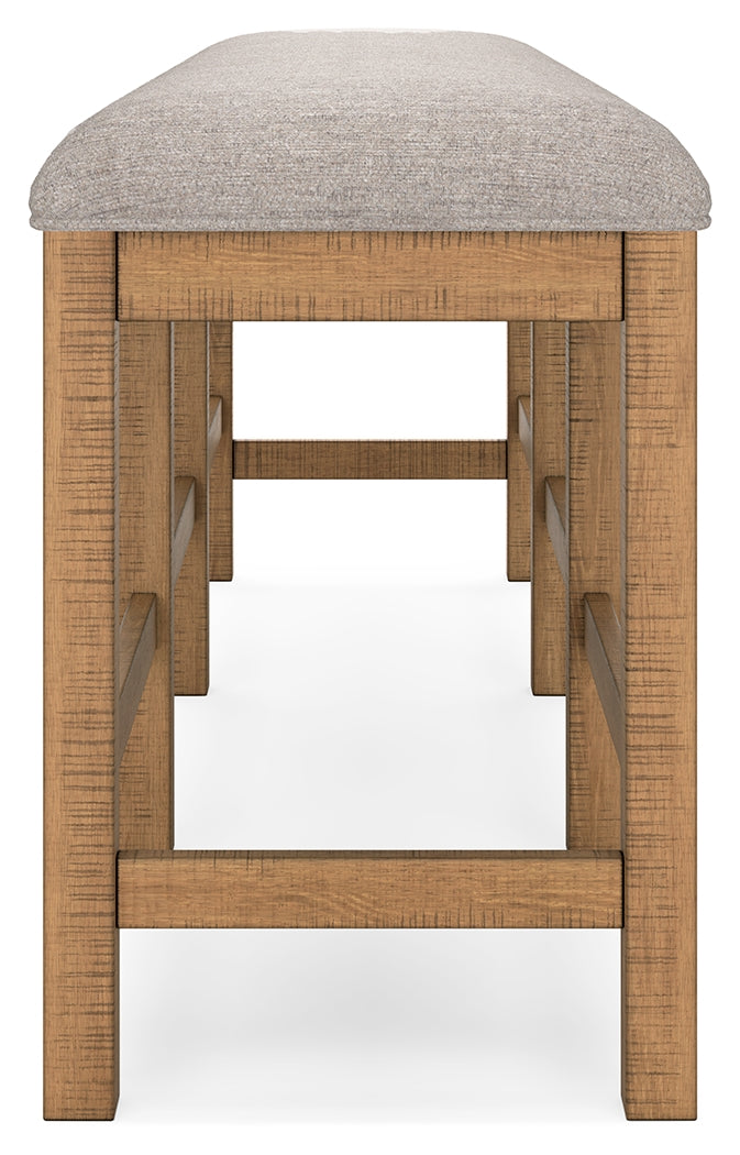 Havonplane Counter Height Dining Table and 6 Barstools and Bench with Storage in Brown from Ashley - Luna Furniture
