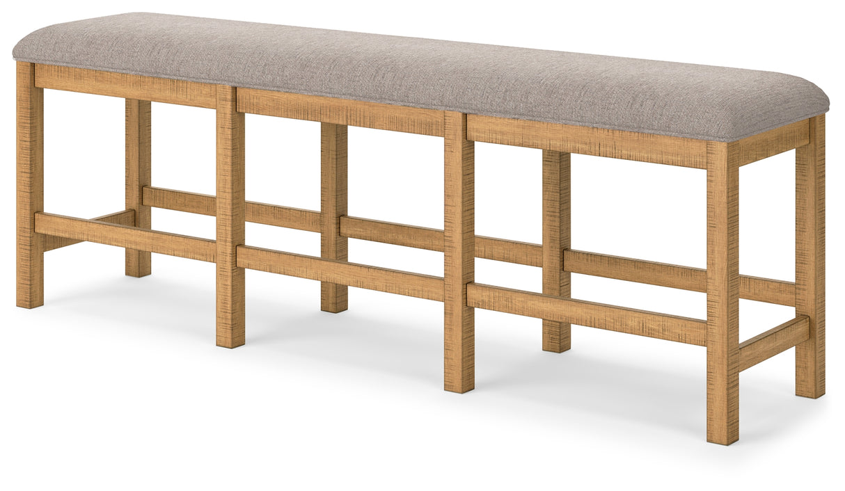 Havonplane Counter Height Dining Table and 6 Barstools and Bench with Storage in Brown from Ashley - Luna Furniture