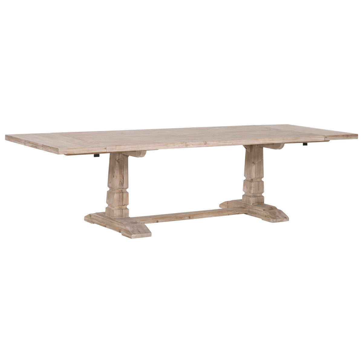 Hayes Extension Dining Table in Smoke Gray Pine from Essentials For Living - Luna Furniture
