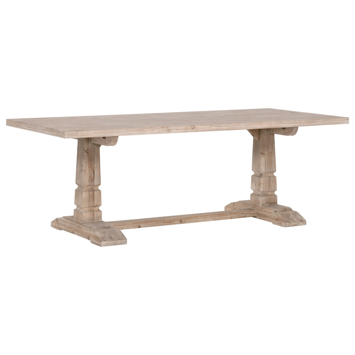 Hayes Extension Dining Table in Smoke Gray Pine from Essentials For Living - Luna Furniture