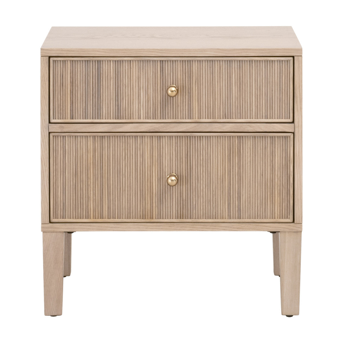 Highland 2-Drawer Nightstand in Natural Oak from Essentials For Living - Luna Furniture