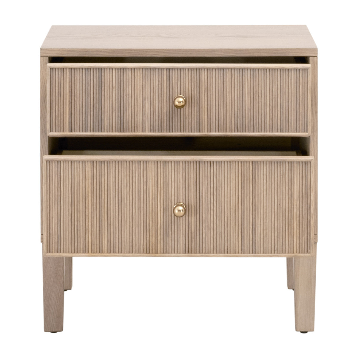 Highland 2-Drawer Nightstand in Natural Oak from Essentials For Living - Luna Furniture