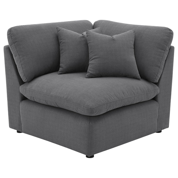 Hobson Charcoal Upholstered Corner