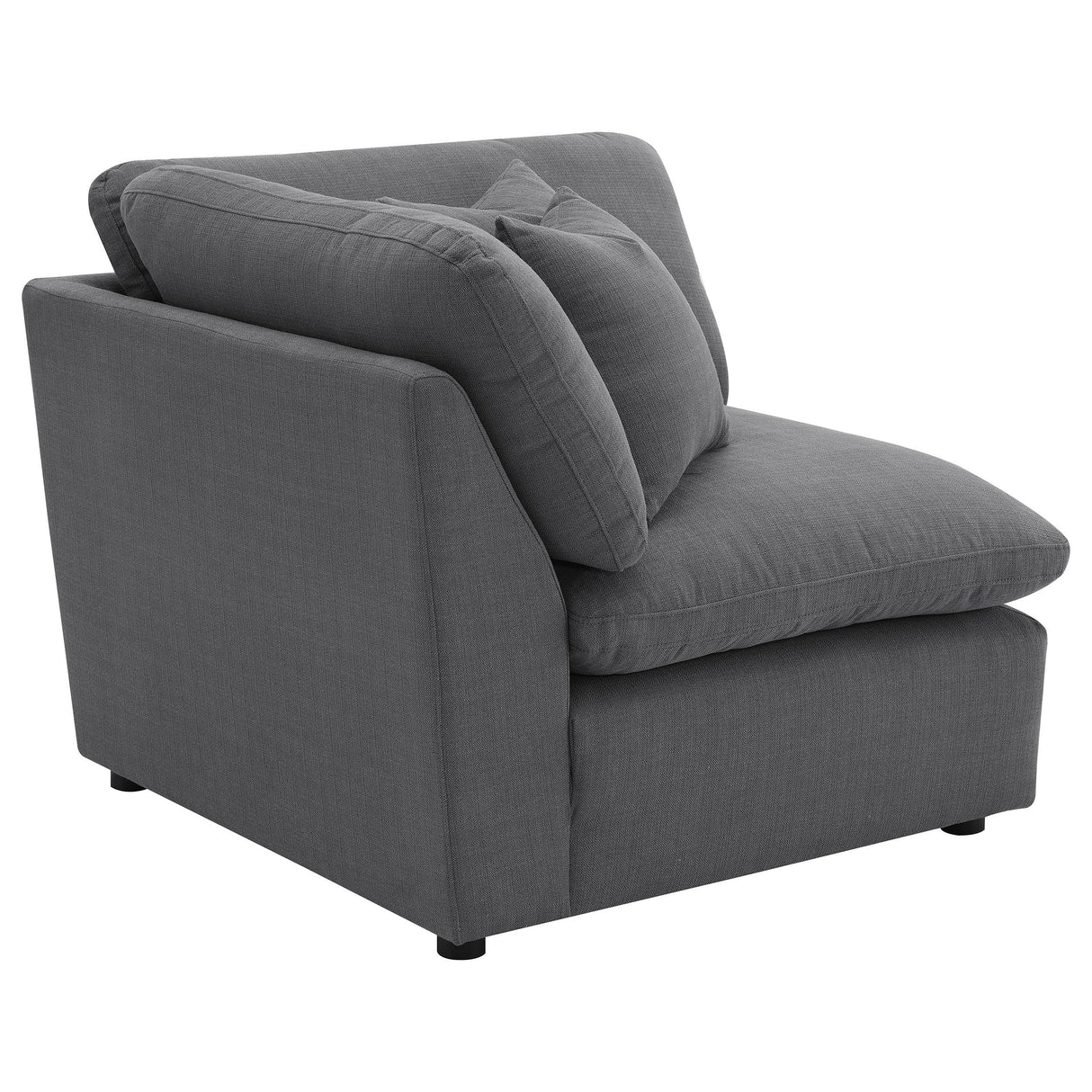 Hobson Upholstered Corner Charcoal from Coaster - Luna Furniture