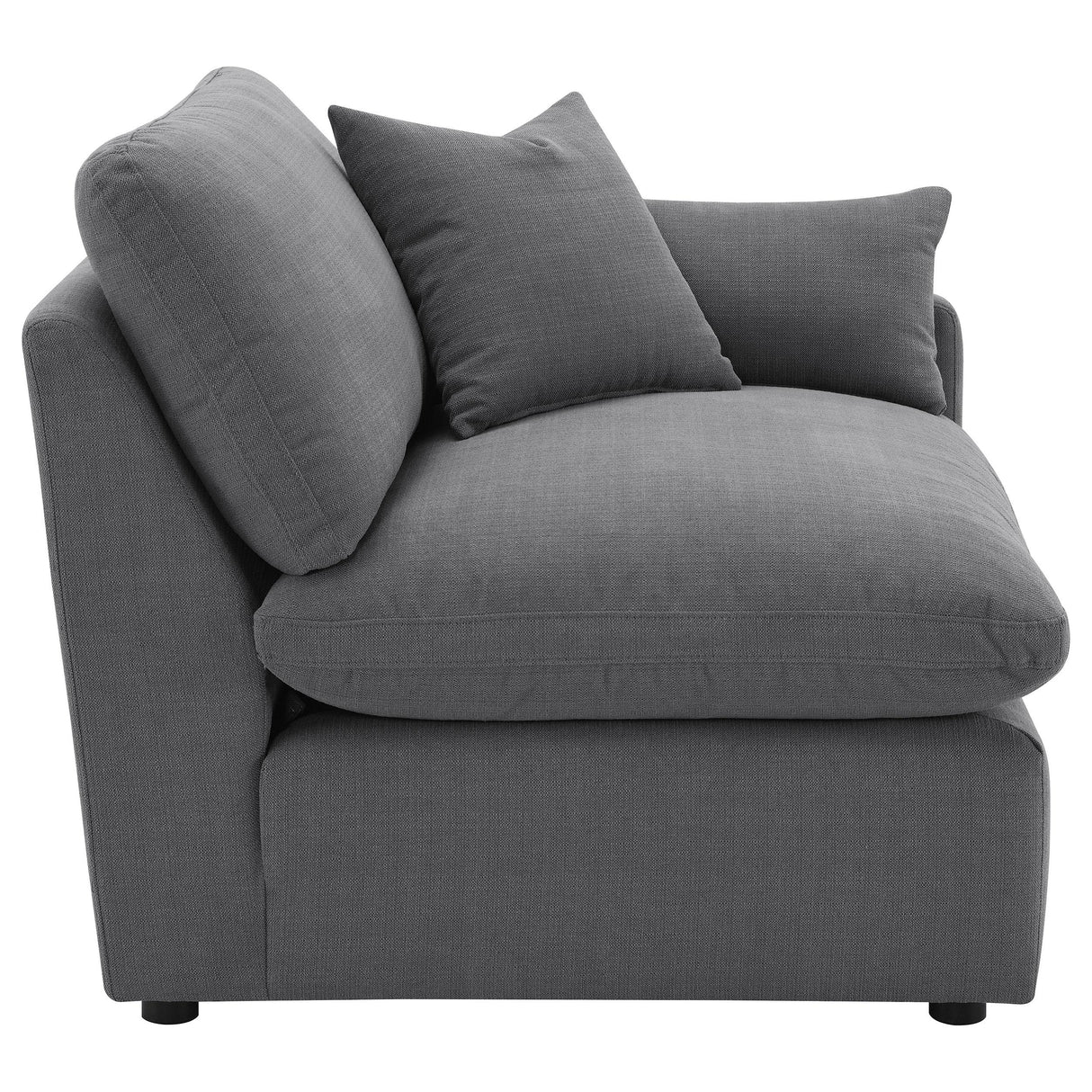 Hobson Upholstered RAF Chair Charcoal from Coaster - Luna Furniture