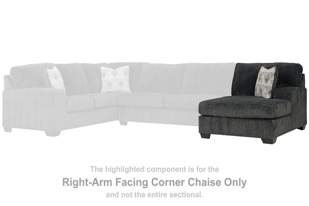 Hollyview Shadow Right-Arm Facing Corner Chaise from Ashley - Luna Furniture