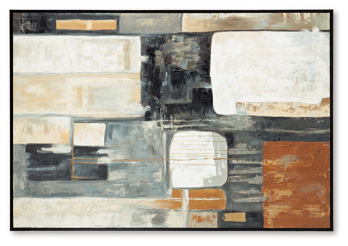 Howford Brown/Black/Gray Wall Art from Ashley - Luna Furniture