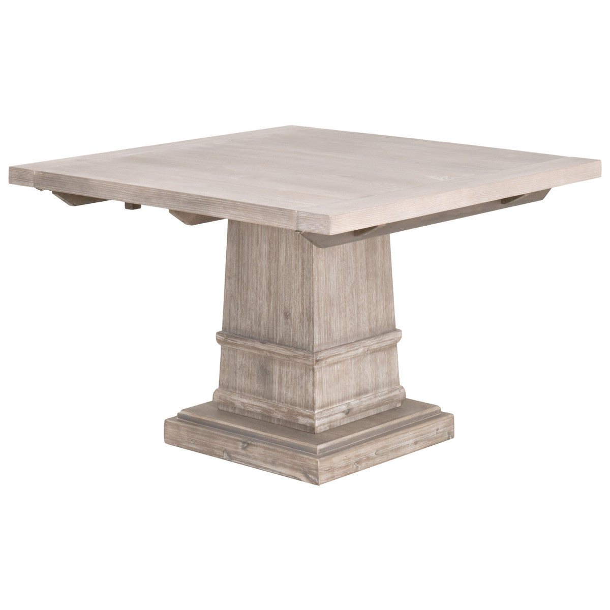 Hudson 44" Square Extension Dining Table in Natural Gray Acacia from Essentials For Living - Luna Furniture
