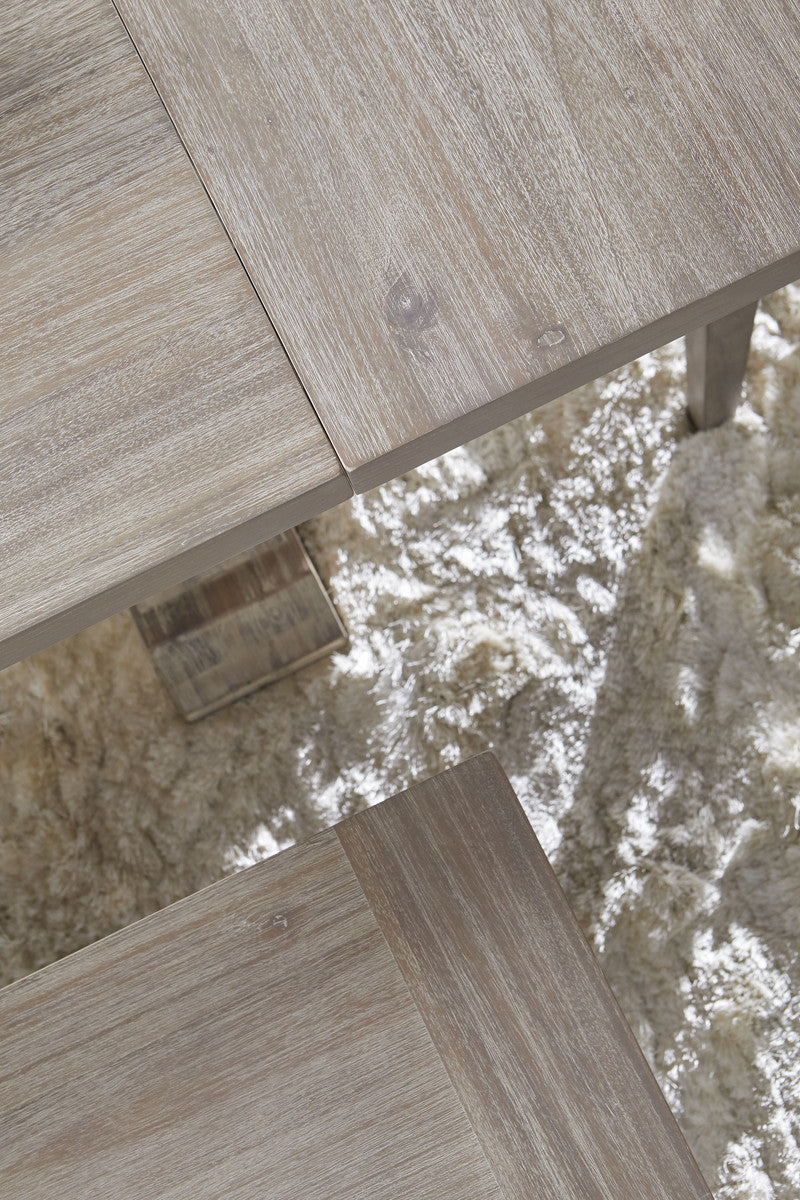 Hudson Extension Dining Table in Natural Gray Acacia from Essentials For Living - Luna Furniture