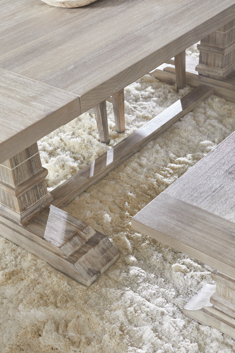 Hudson Large Dining Bench in Natural Gray Acacia from Essentials For Living - Luna Furniture