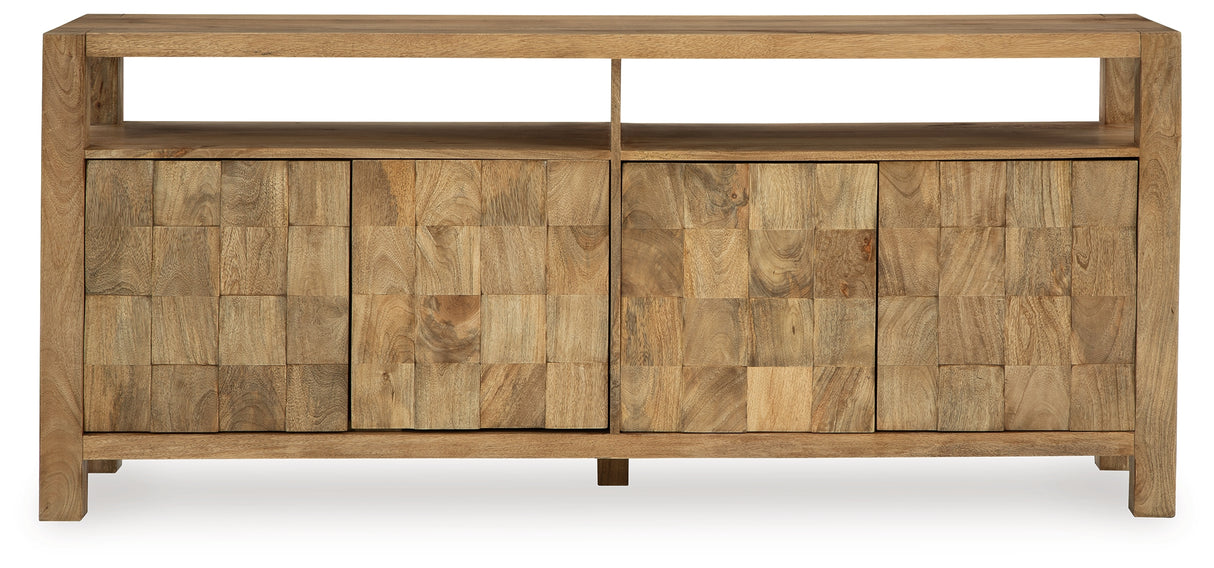 Hudwick Natural Brown Accent Cabinet from Ashley - Luna Furniture
