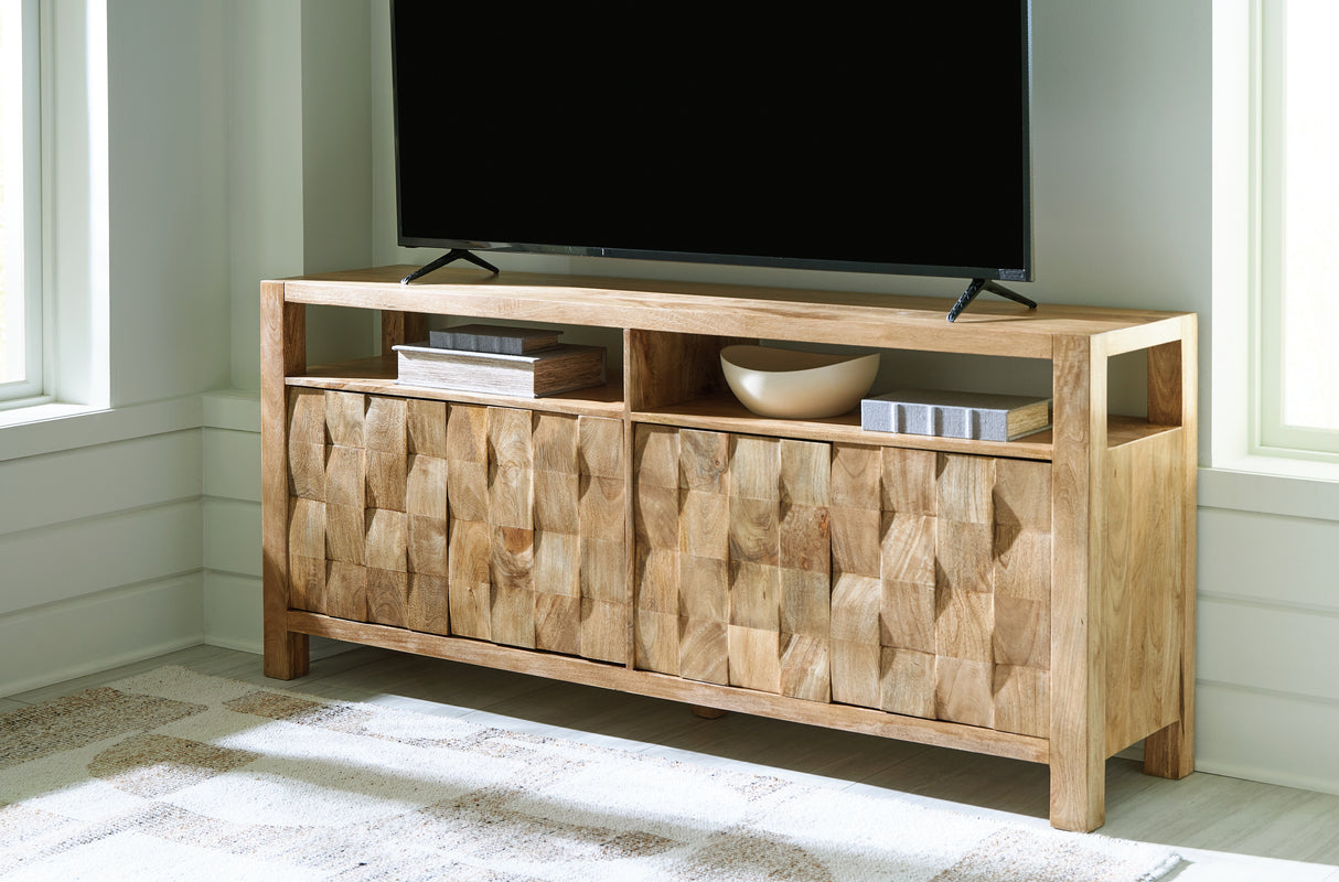 Hudwick Natural Brown Accent Cabinet from Ashley - Luna Furniture