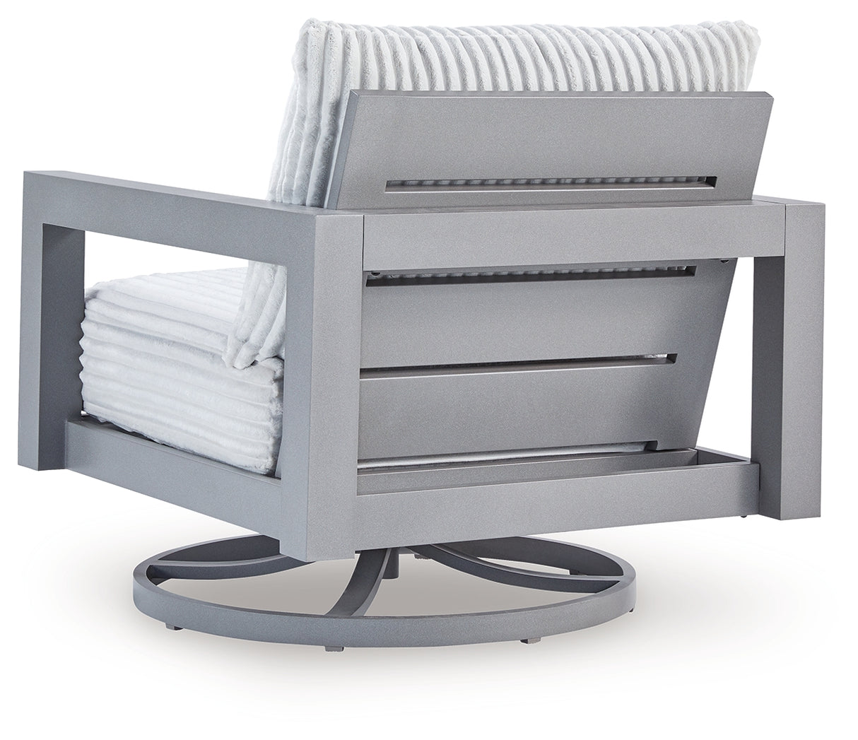 Hurley Park Outdoor Loveseat with 2 Lounge Chairs in Gray from Ashley Furniture - Luna Furniture