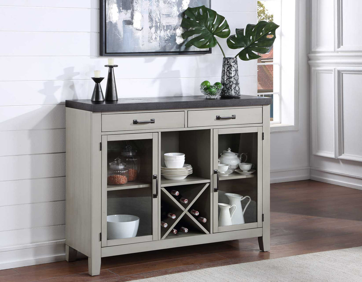 Hyland 5-Piece Counter Dining Set(Counter Table & 4 Counter Chairs) from Steve Silver - Luna Furniture