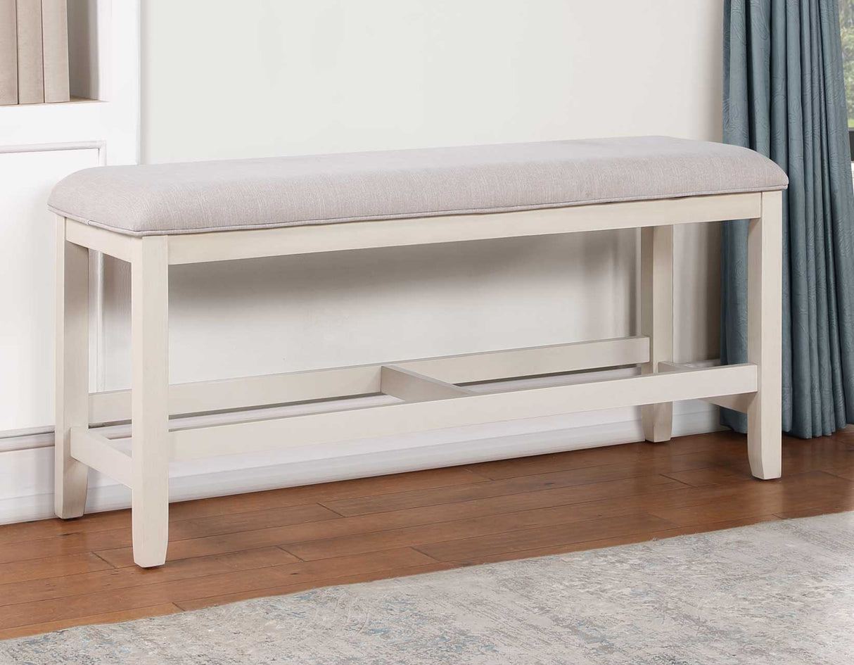 Hyland Vanilla Counter Height Dining Bench from Steve Silver - Luna Furniture