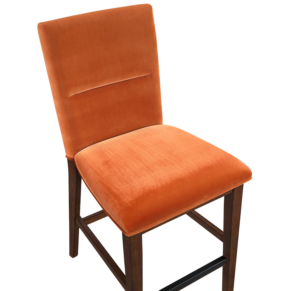 Zen 5-Piece Counter Set with Orange Velvet Counter Chairs from Steve Silver - Luna Furniture