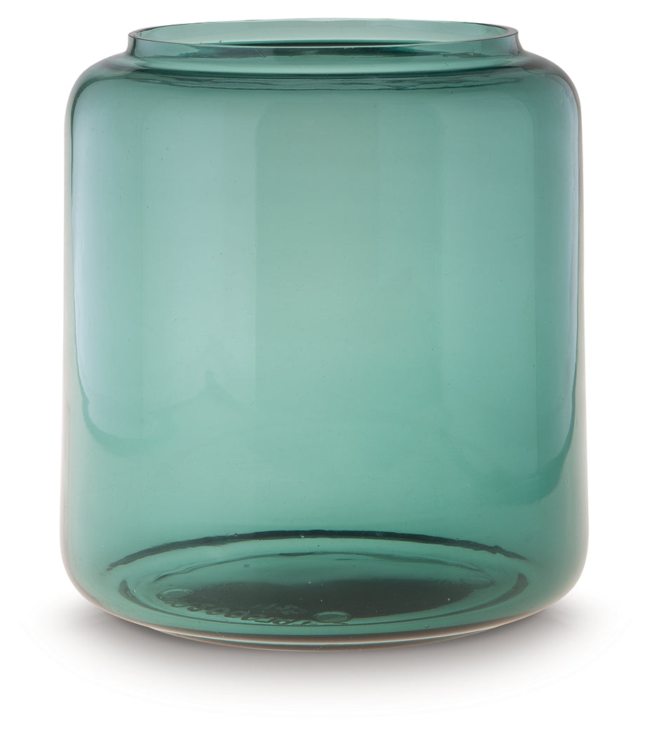 Inisland Teal Vase from Ashley Furniture - Luna Furniture