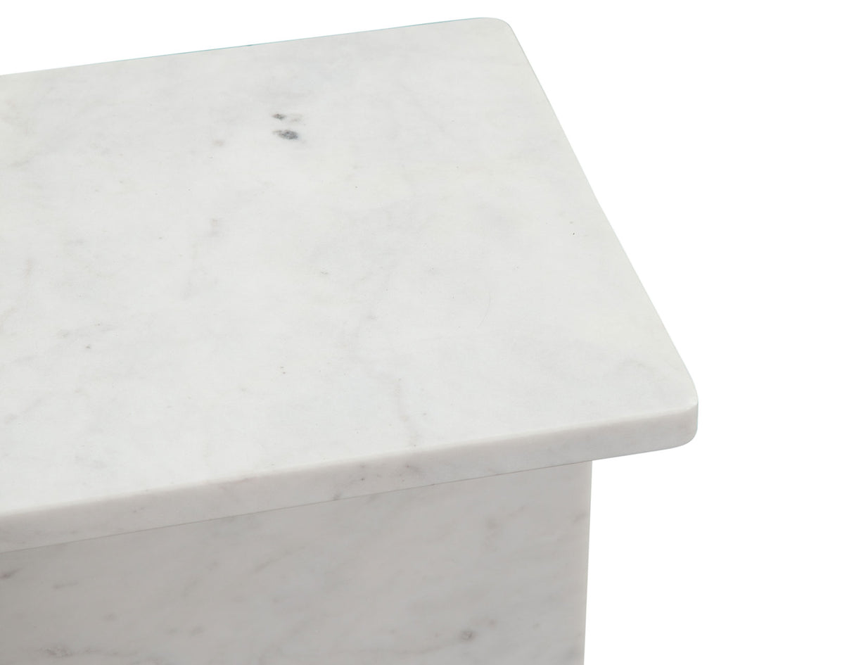 Irma Banswara White Marble Accent Table from Steve Silver - Luna Furniture