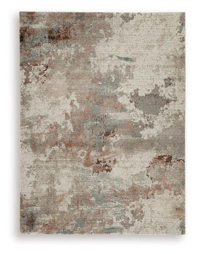 Jadenburg Cream/Gray/Sienna Medium Rug from Ashley Furniture - Luna Furniture