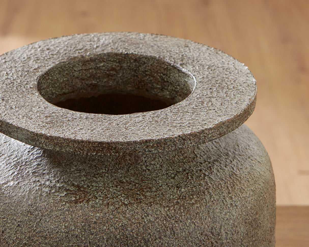 Jedwick Gray/Brown Vase from Ashley Furniture - Luna Furniture