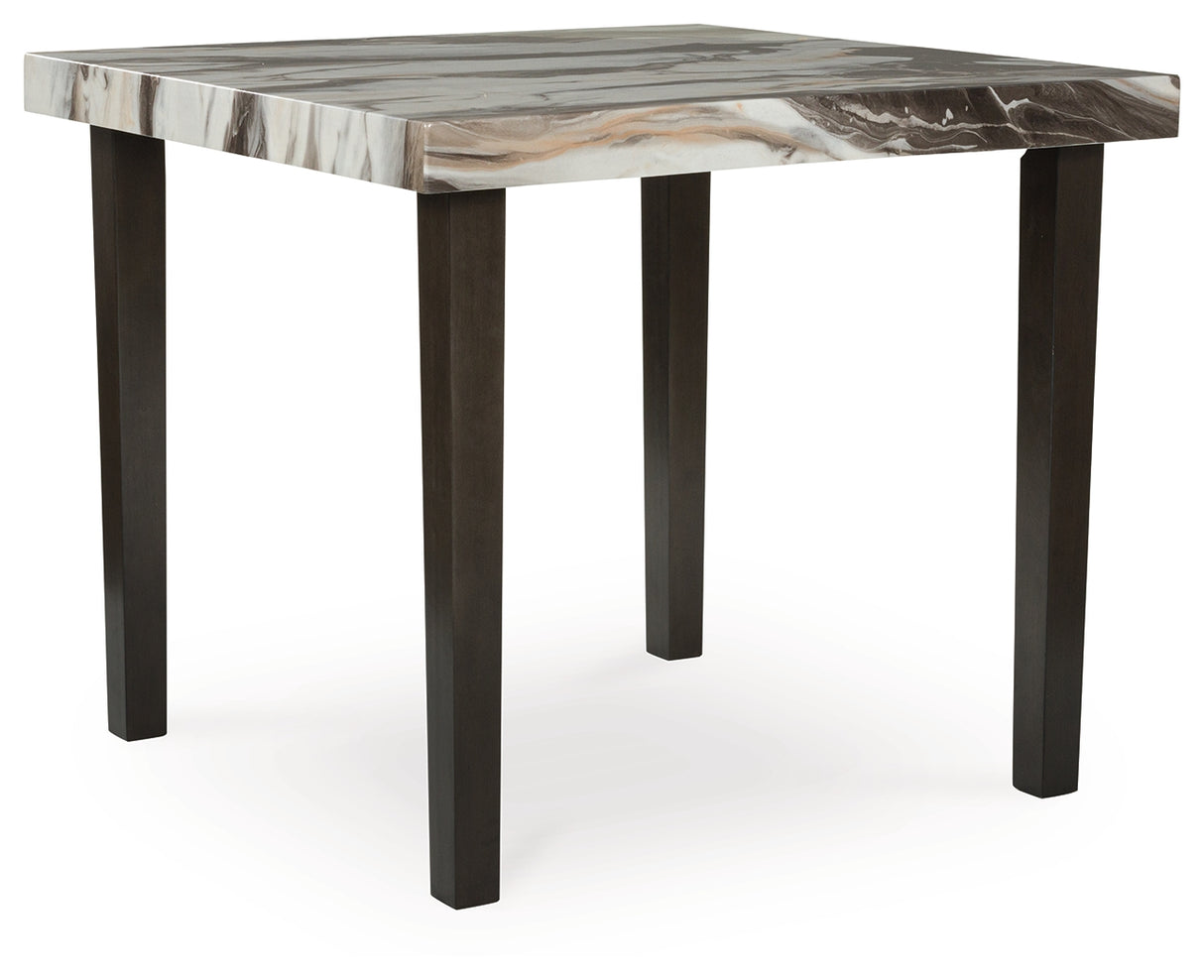 Jeshina Dark Brown/Beige Counter Height Dining Table from Ashley - Luna Furniture