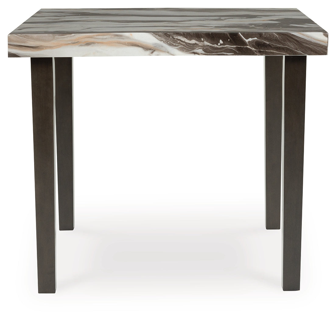 Jeshina Dark Brown/Beige Counter Height Dining Table from Ashley - Luna Furniture