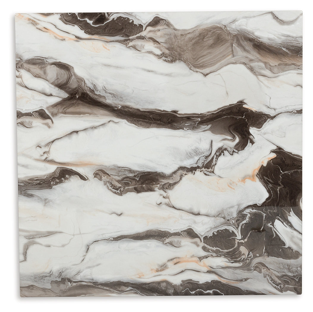 Jeshina Dark Brown/Beige Counter Height Dining Table from Ashley - Luna Furniture