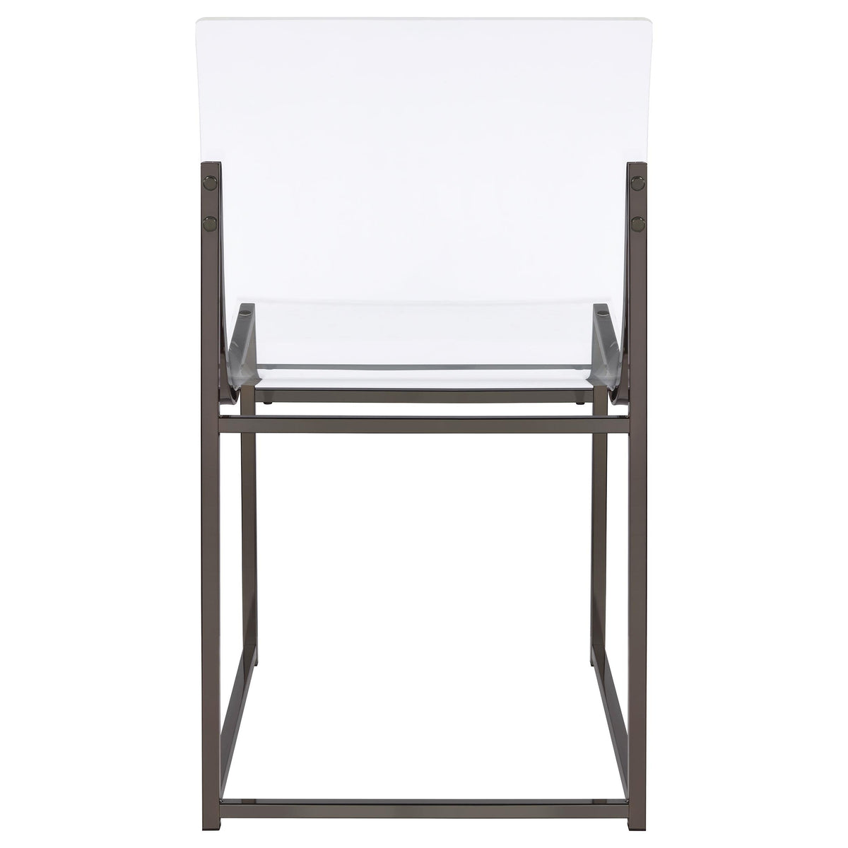Jillian Black Nickel 5-piece Round Mirror Top Dining Set from Coaster - Luna Furniture