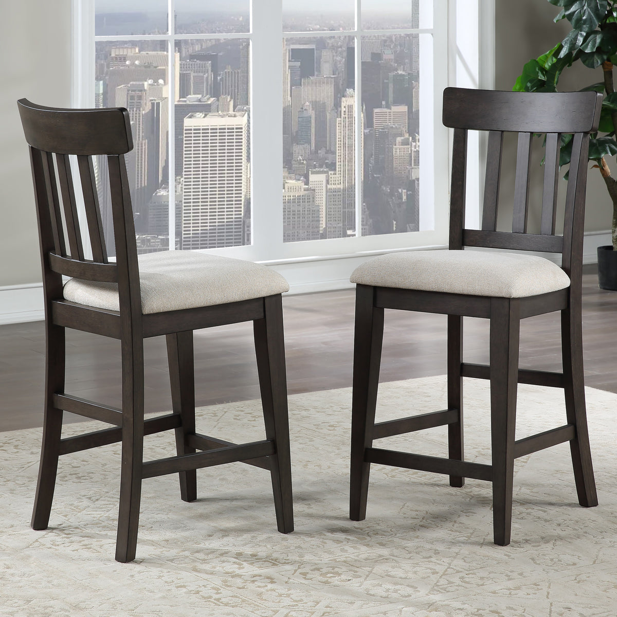 Napa Brown 5-Piece Counter Dining Set from Steve Silver - Luna Furniture