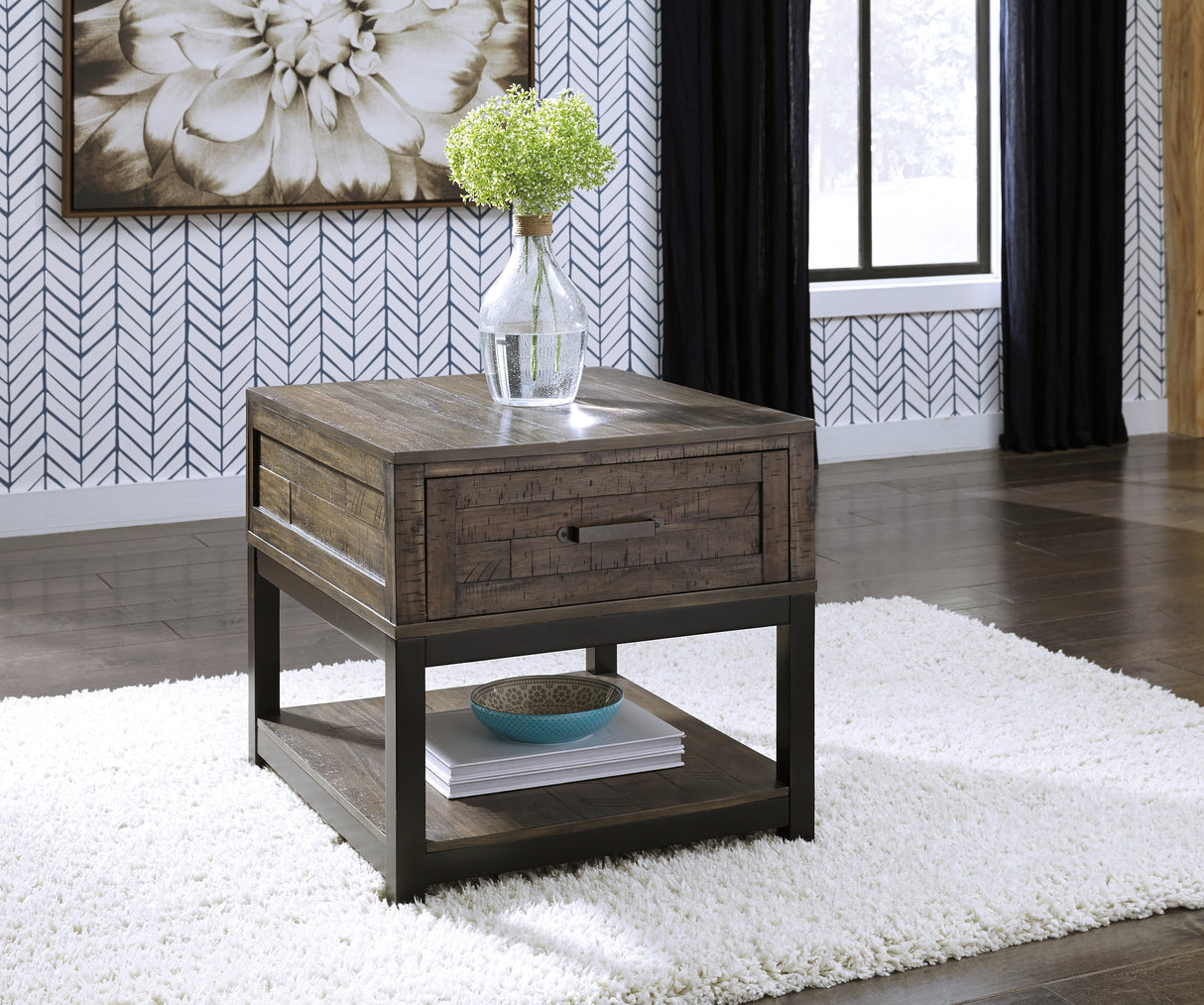 Johurst 2 End Tables in Grayish Brown from Ashley - Luna Furniture